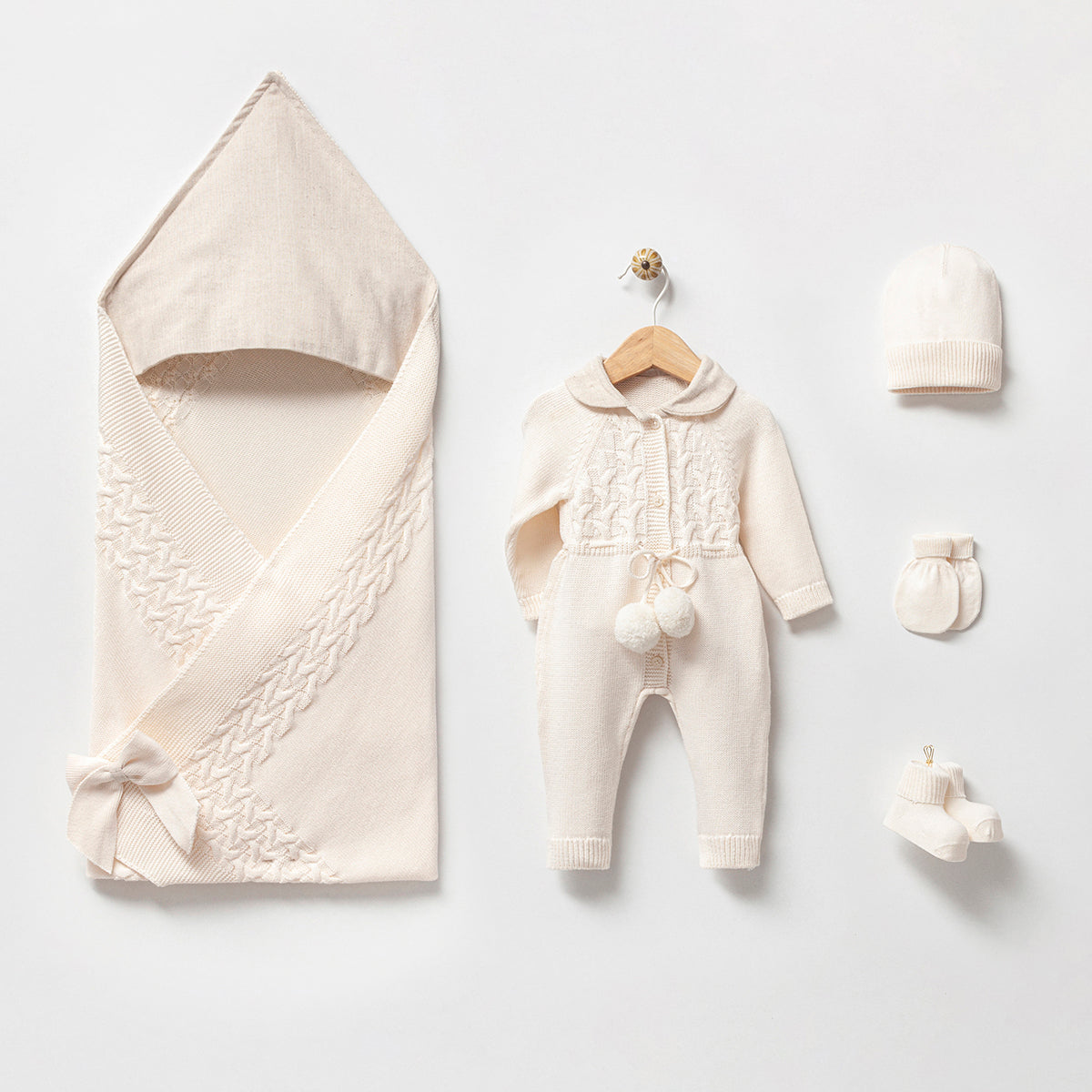 Baby Newborn Set mit Einschlagdecke