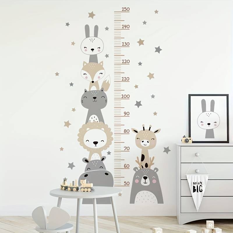 Wandaufkleber Kinder Messlatte