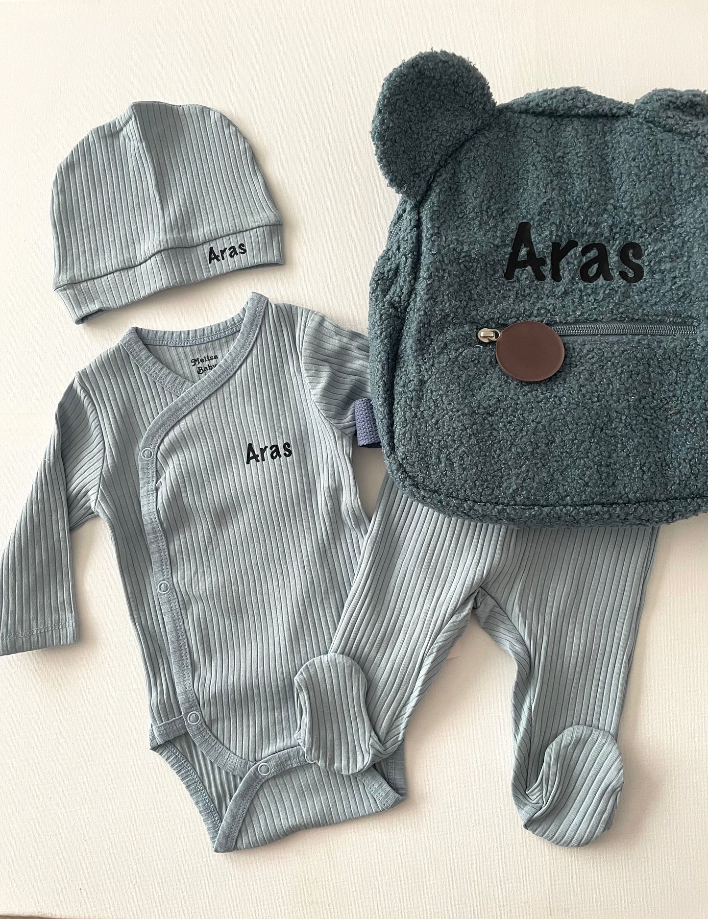 3-teiliges Geripptes Set