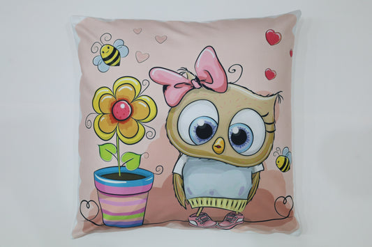 Happy owl Kissenhülle