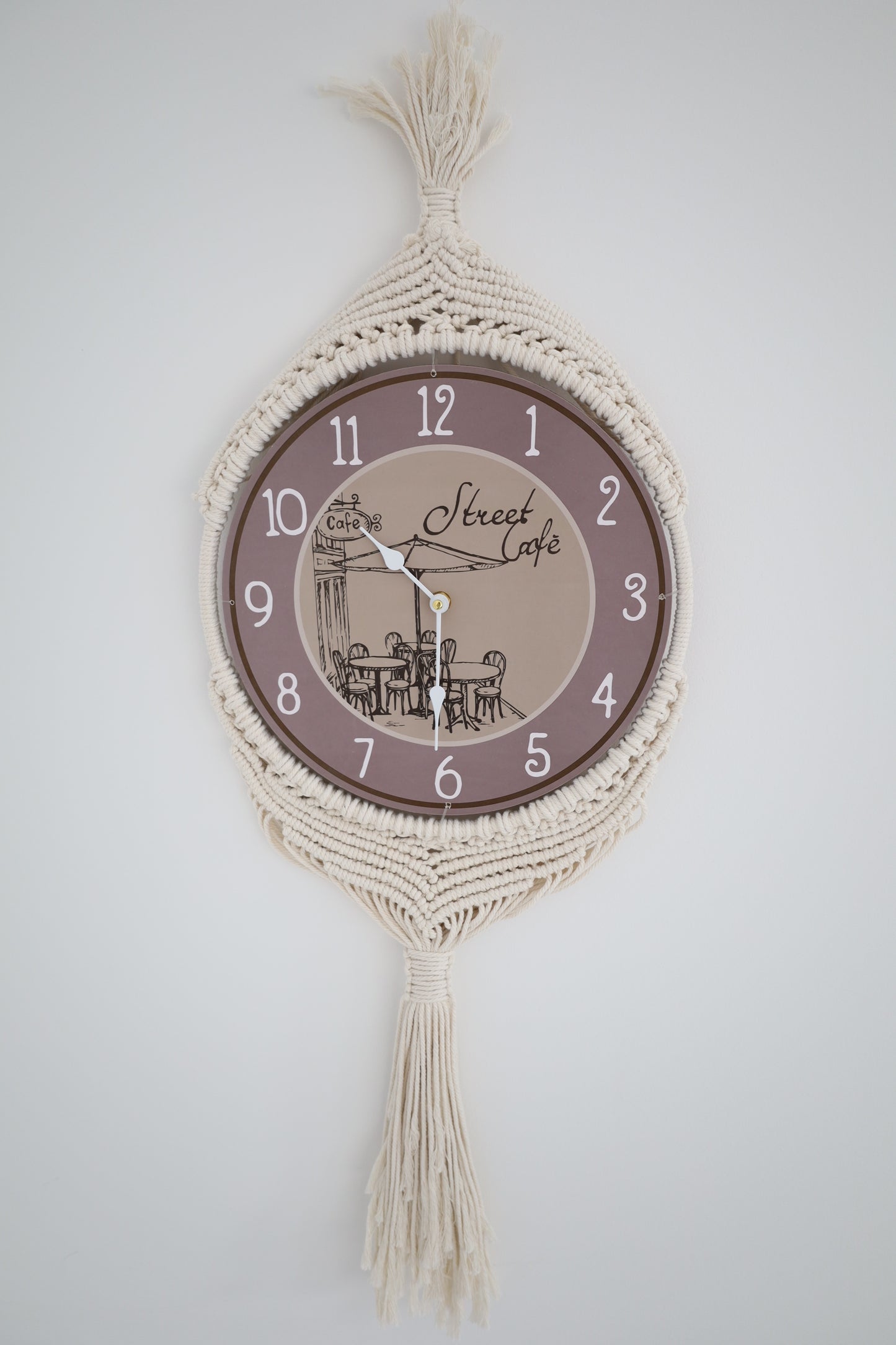 Makramee Wanduhr